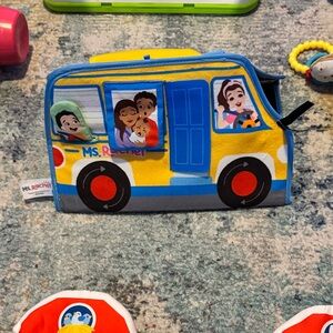 Ms. Rachel tummy time activity bus, baby toy